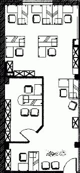 типовой план офиса(102 м2)